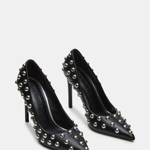 Steve Madden Black Studded Heels